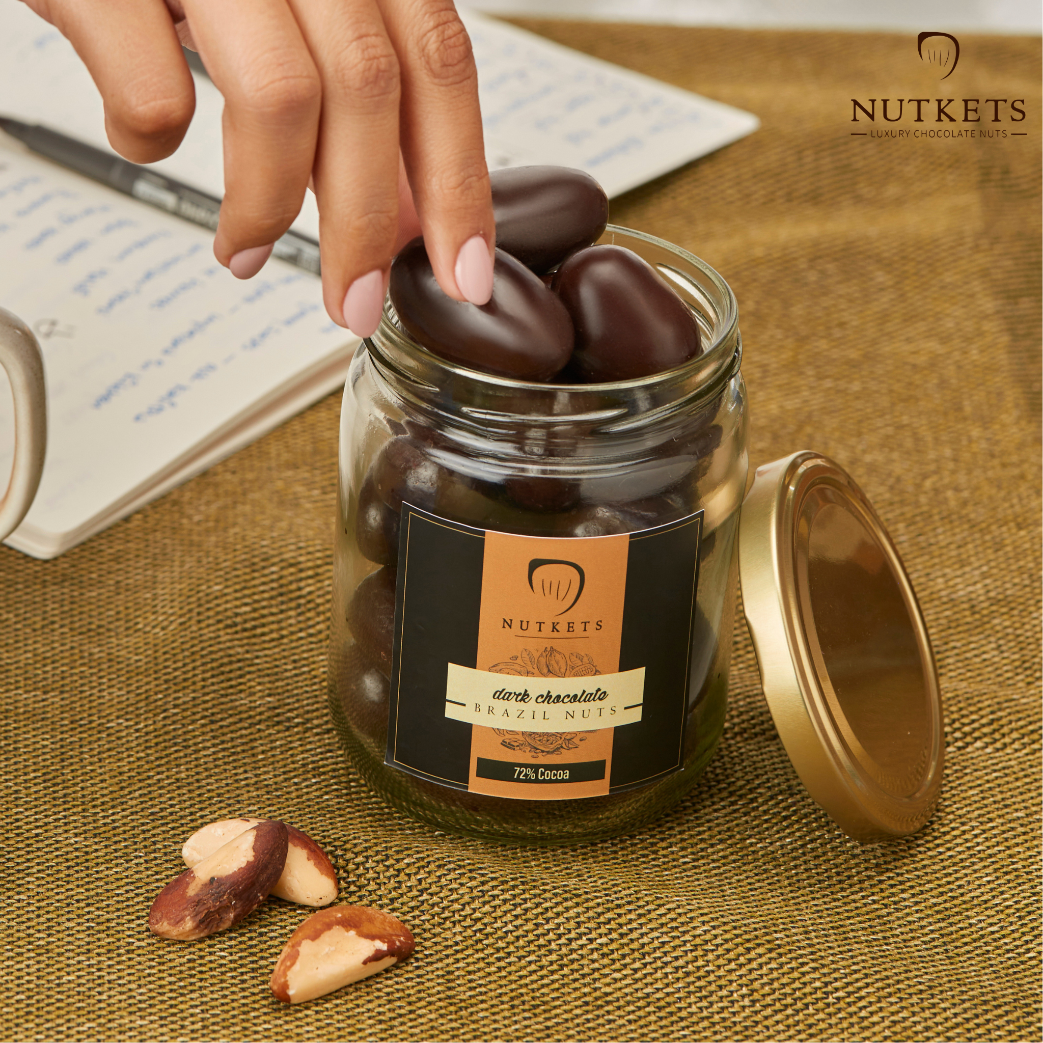 Gourmet DARK Chocolate Brazil Nuts