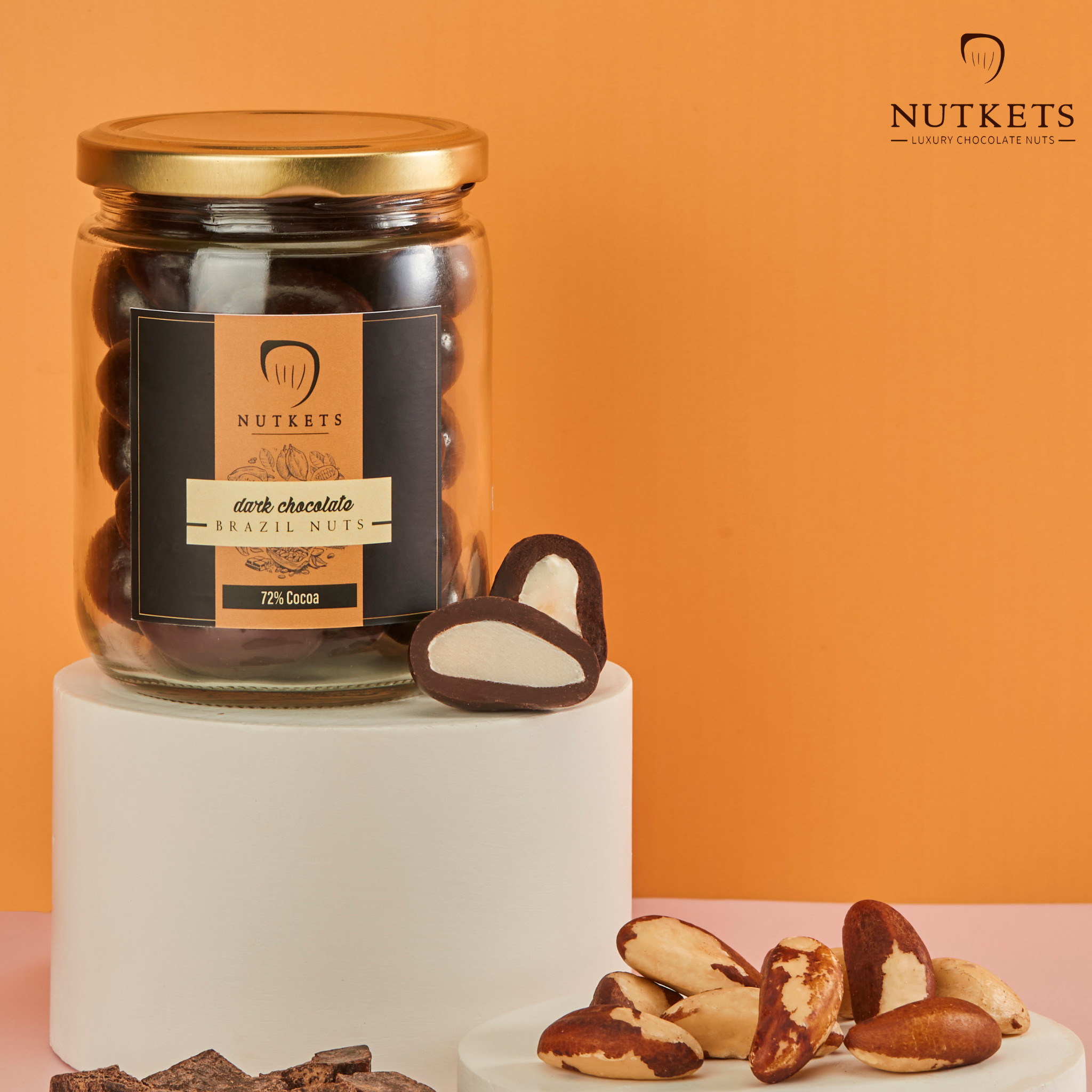 Gourmet DARK Chocolate Brazil Nuts