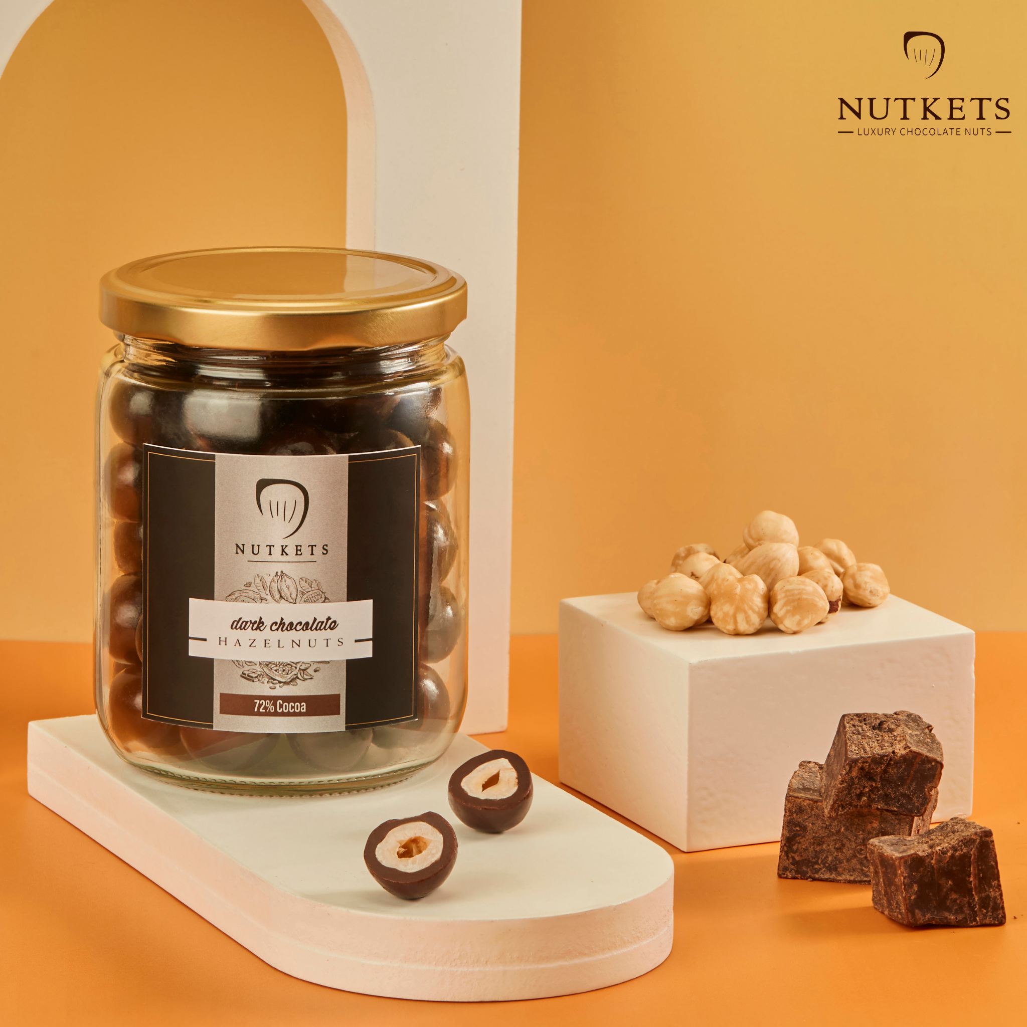 Gourmet DARK Chocolate Hazelnuts