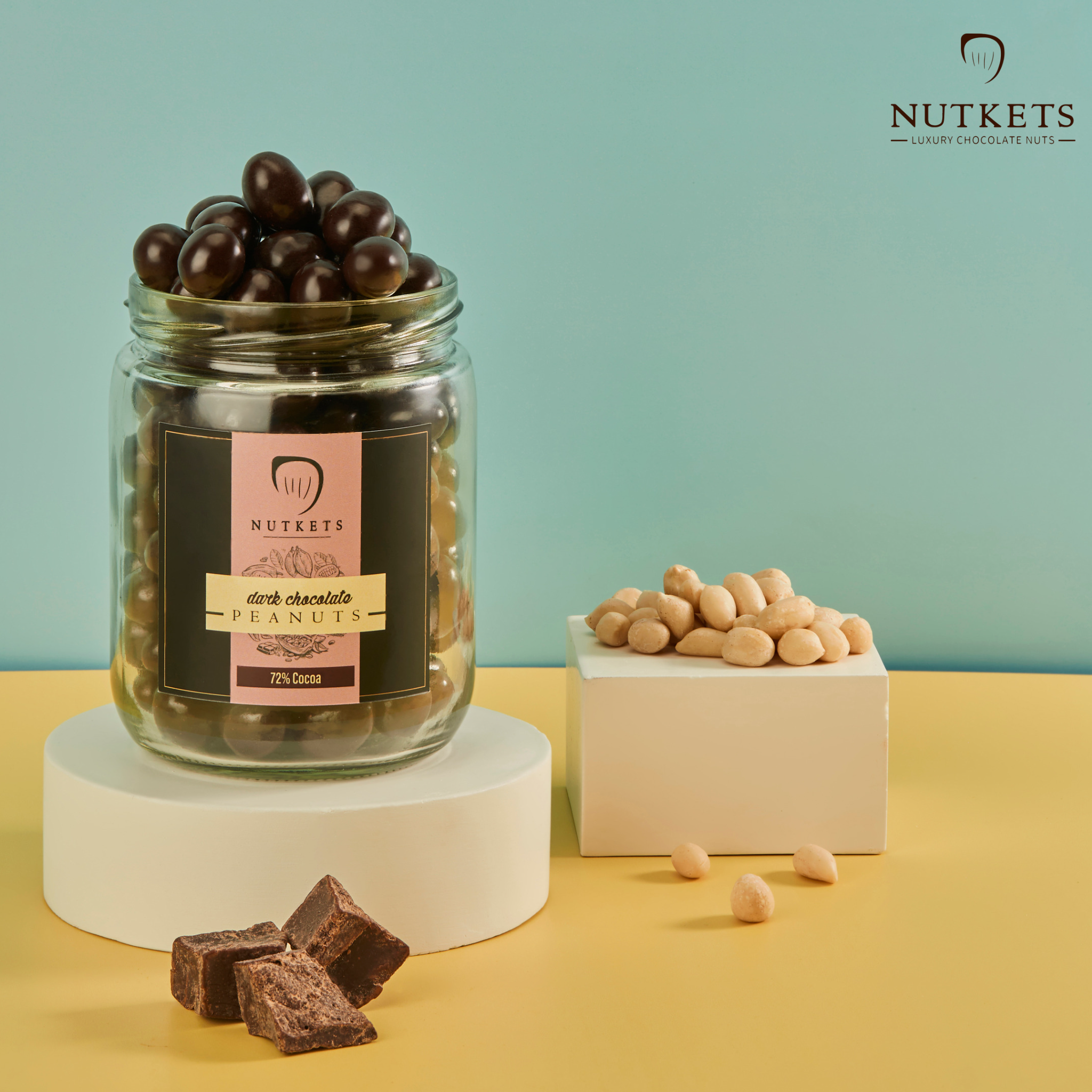 Gourmet DARK Chocolate Peanuts