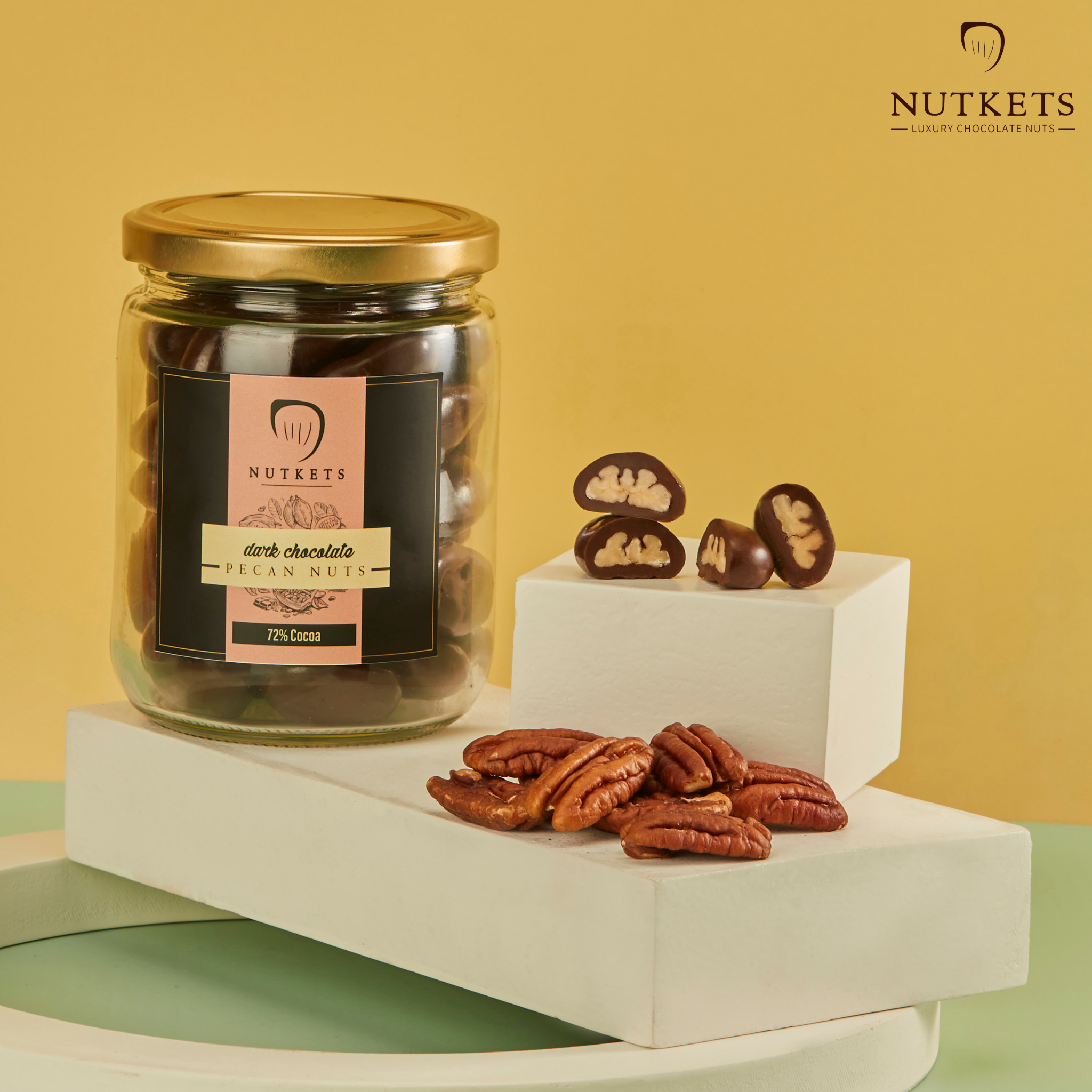 Gourmet DARK Chocolate Pecan Nuts