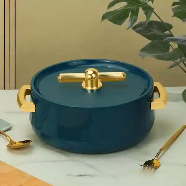 Kunya Elegance Inner Steel Casserole Hot Box BPA Free Advanced P.U. Insulation Keeps Food Hot & Fresh for Long Hours