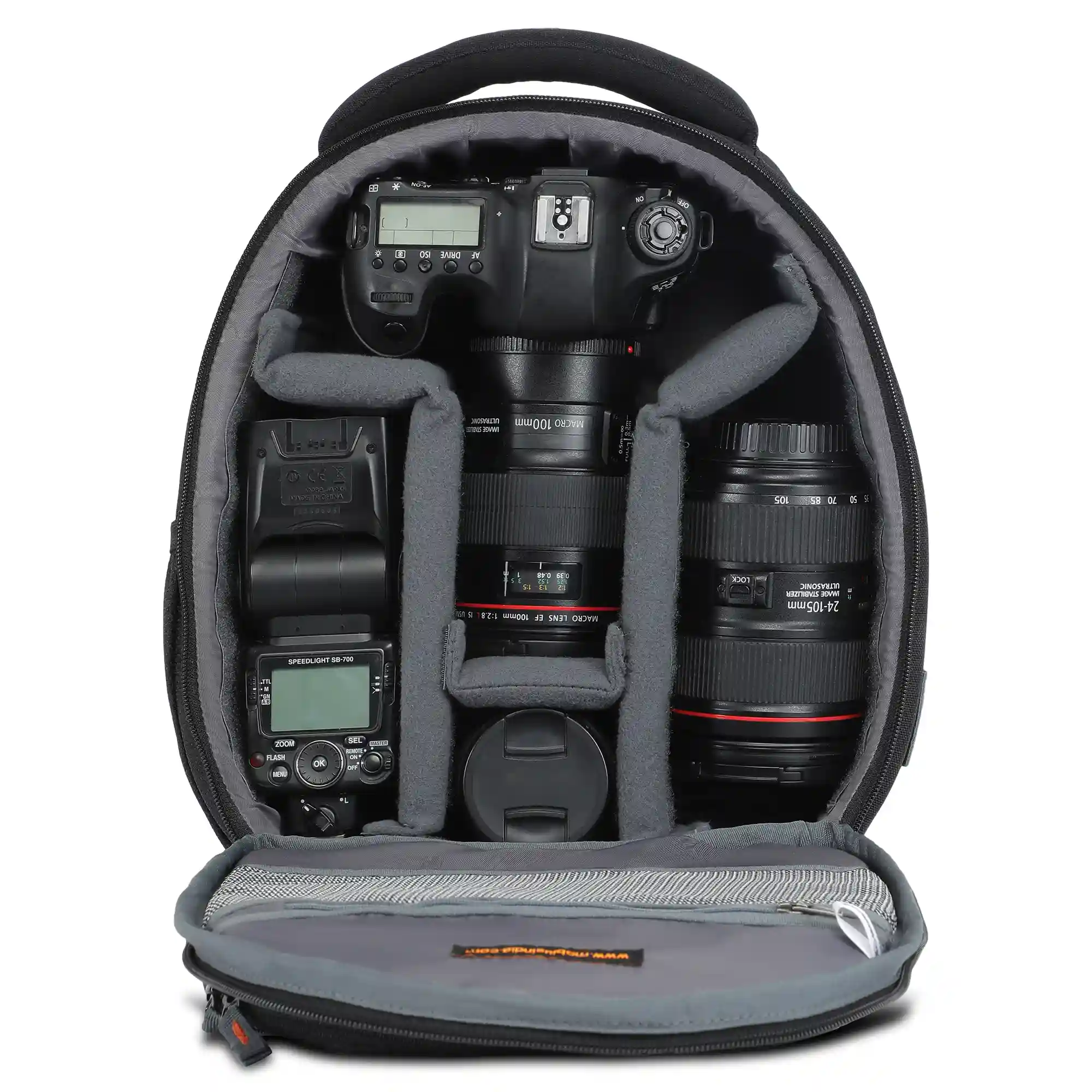 Mobius Focus 100% Waterproof DSLR Backpack Camera Bag with Rain Cover