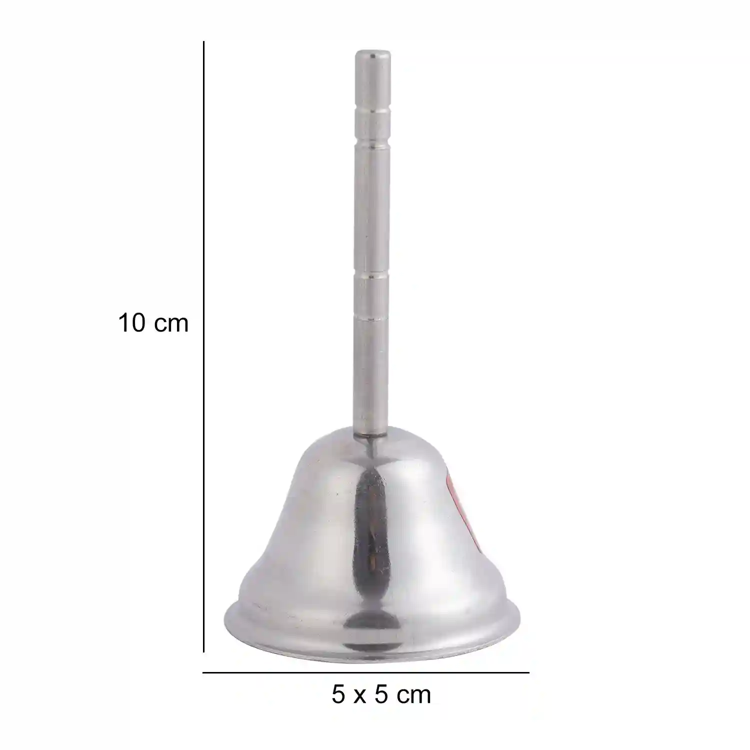 HAZEL Ghanti for Pooja | Stainless Steel Pooja Ghanti | Ghanti for Pooja Mandir | Puja Bell Ghanti | Pooja Ganti Ghanta for Home Temple (5 x 10 cm)