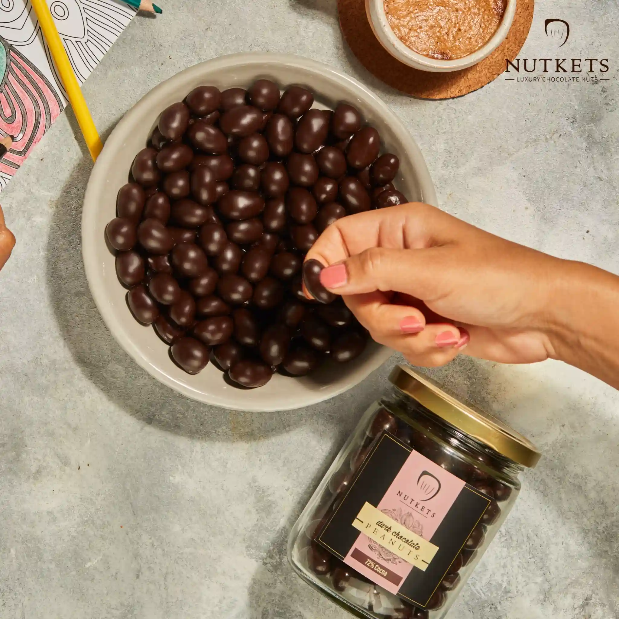 Gourmet DARK Chocolate Peanuts