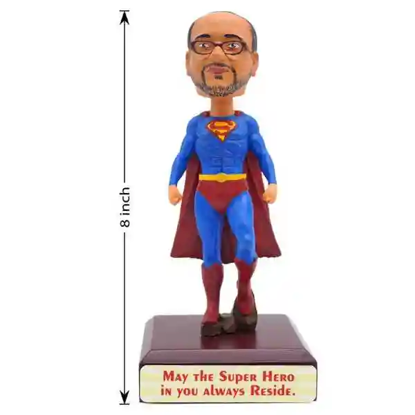 Personalised Bobblehead 3D Miniature with Superman Body