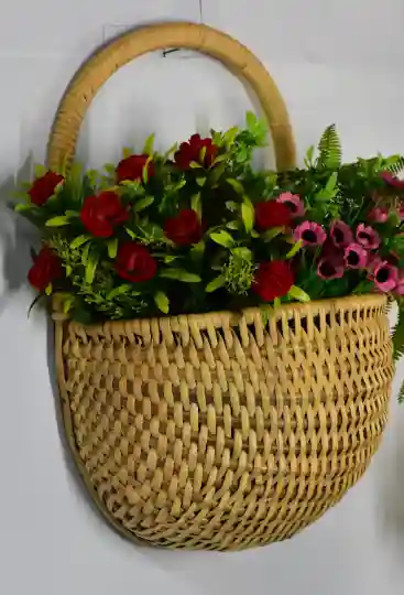 Cane Crafted Hanging Basket