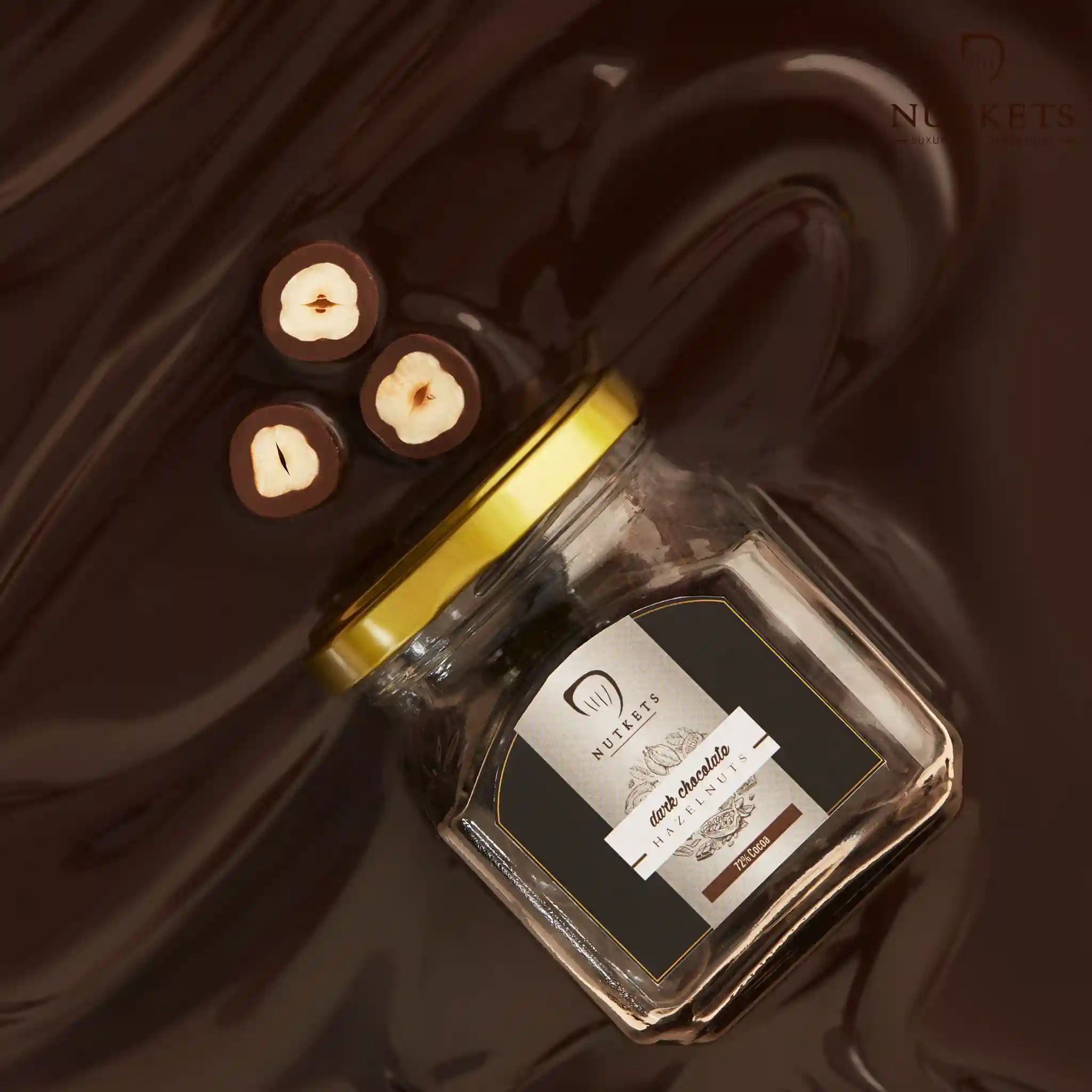 Gourmet DARK Chocolate Hazelnuts