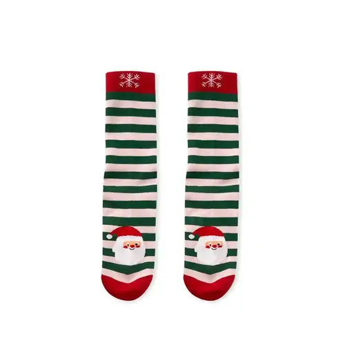 Hexafun Christmas Collection | Unisex Crew Socks - 100% Organic Pure Soft Cotton | Multicolor & Trendy Printed Designs | Free Size| Pack of 1 | Socks-a-clause!