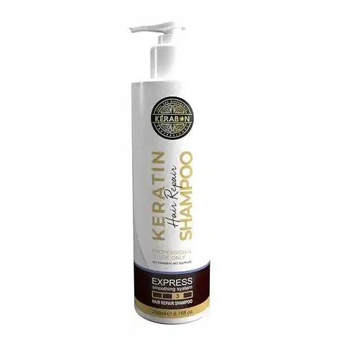 KERABON PROFESSIONAL KERATIN HAIR REPAIR SHAMPOO | Strengthen Roots, Deep Conditioning & Improve Hair Texture | Repairs & Renews inner Strength| Paraben & Sulphate Free (200 Ml)