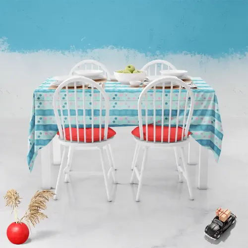 ArtzFolio Dots on Dots D1 | Table Cloth Cover for Dining & Center Table
