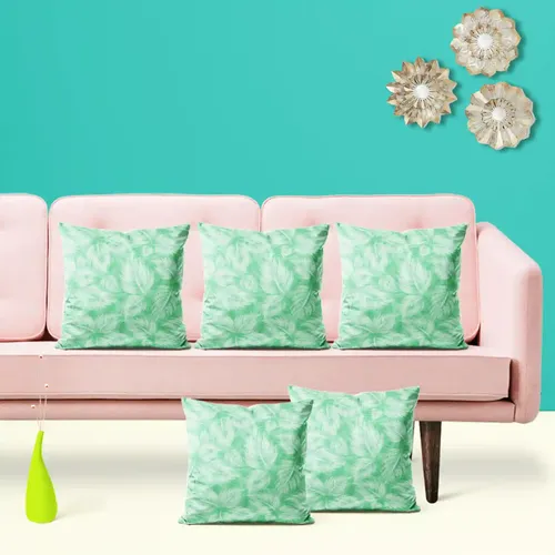 ArtzFolio Spring Leaves D1 | Decorative Cushion Cover for Bedroom & Living Room