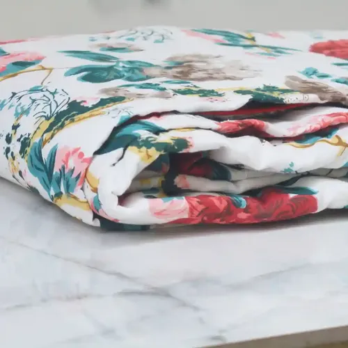 Floral bloom Double Mulmul Dohar