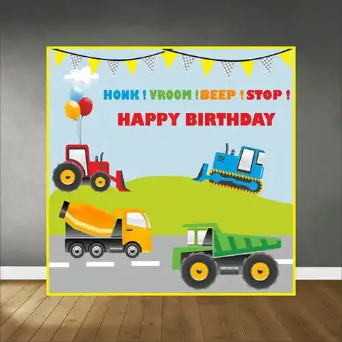 Untumble Truck Party Backdrop