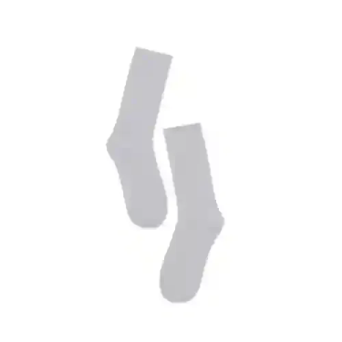Hexafun Unisex Crew Length Socks - 100% Organic Pure Soft Cotton | Designer & Trendy Socks | Suitable for Daily Use | Airy Comfort | Free Size | Soft On Skin | Pack of 1 | Melange Gray
