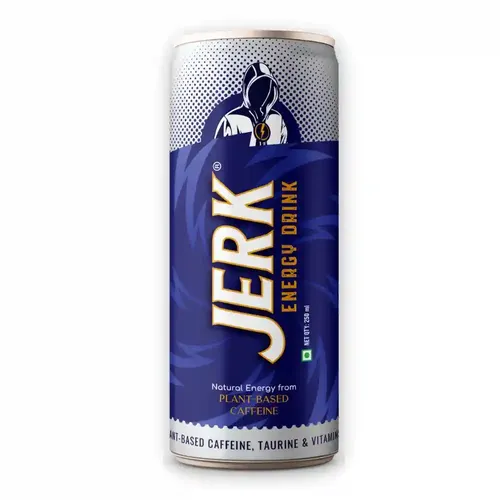 JERK Energy Drink - Plant Based Natural  Caffeine ( Pack of 12 cans )