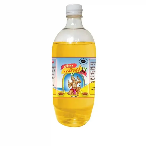 DevPusp - Chola Chameli (Jasmine) Pooja Oil - 1000ML For Balaji Jyot & Chola Poojan, Hindu Religious Ceremony and Hawan Grahpravesh- 1000ML