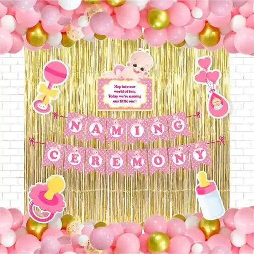 Untumble Naming Ceremony Foil Kit - Pack Of 58 Pcs