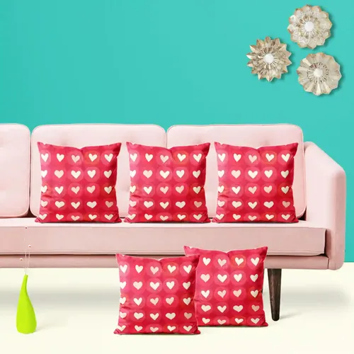 ArtzFolio Hearts | Decorative Cushion Cover for Bedroom & Living Room