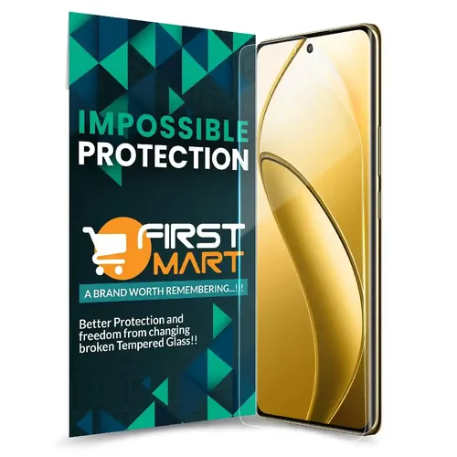 FIRST MART Screen Protector for Realme 12 Pro 5G - Nanofiber Unbreakable Membrane Case Friendly Full Edge to Edge Screen Coverage & Installation Kit (Crystal Clear)