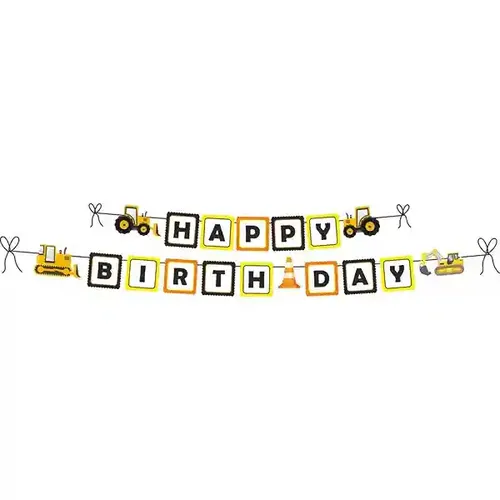 Untumble Construction Party Banner