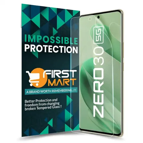 FIRST MART Screen Protector for Infinix Zero 30 5G - Nanofiber Unbreakable Membrane Case Friendly Full Edge to Edge Screen Coverage & Installation Kit (Crystal Clear)