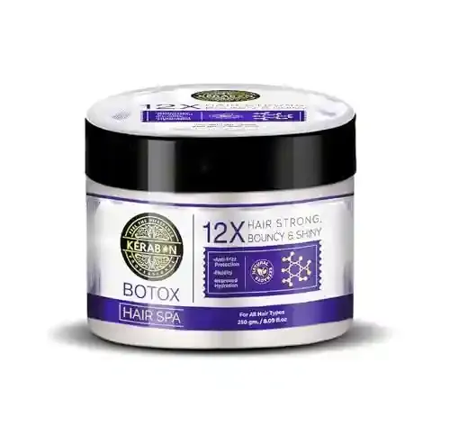 KERABON PROFESSIONAL Botox Hair Spa Treatment, 12X Strong Bouncy Shiny Hair, Anti-frizz Protection, 250 gm