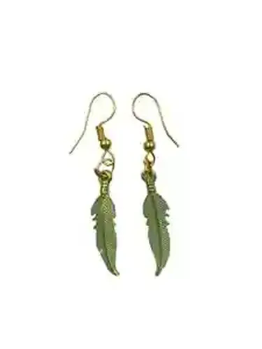 Long Leaf Gold Plated Earring Set