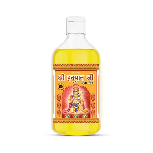 Devpusp - Shri Hanuman Ji Pooja Oil - 250ML for Special Hanuman Ji Pooja & Chola Poojan, Hindu Religious Ceremony and Lamp Diya for Hawan Pooja - 250ML