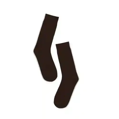 Hexafun Unisex Crew Length Socks - 100% Organic Pure Soft Cotton | Designer & Trendy Socks | Suitable for Daily Use | Airy Comfort | Free Size | Soft On Skin | Pack of 1 | Hot Cocoa