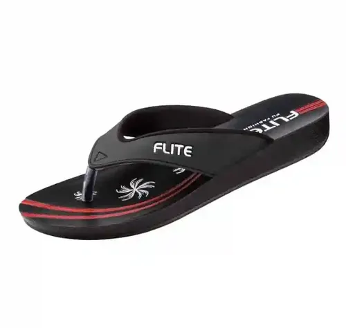 FLITE 64 Ladies Flip Flop Comfortable And Light Weight - Black