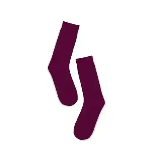 Hexafun Unisex Crew Length Socks - 100% Organic Pure Soft Cotton | Designer & Trendy Socks | Suitable for Daily Use | Airy Comfort | Free Size | Soft On Skin | Pack of 1 | Cherry Bomb