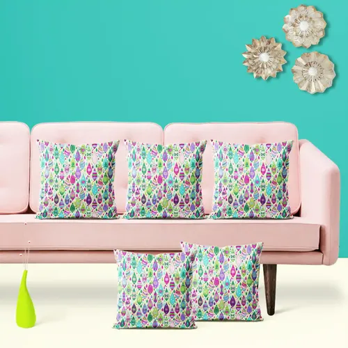 ArtzFolio Christmas Curls | Decorative Cushion Cover for Bedroom & Living Room