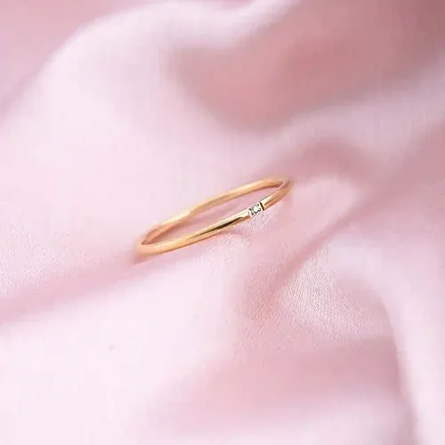 Smooth Thin Stacking Ring