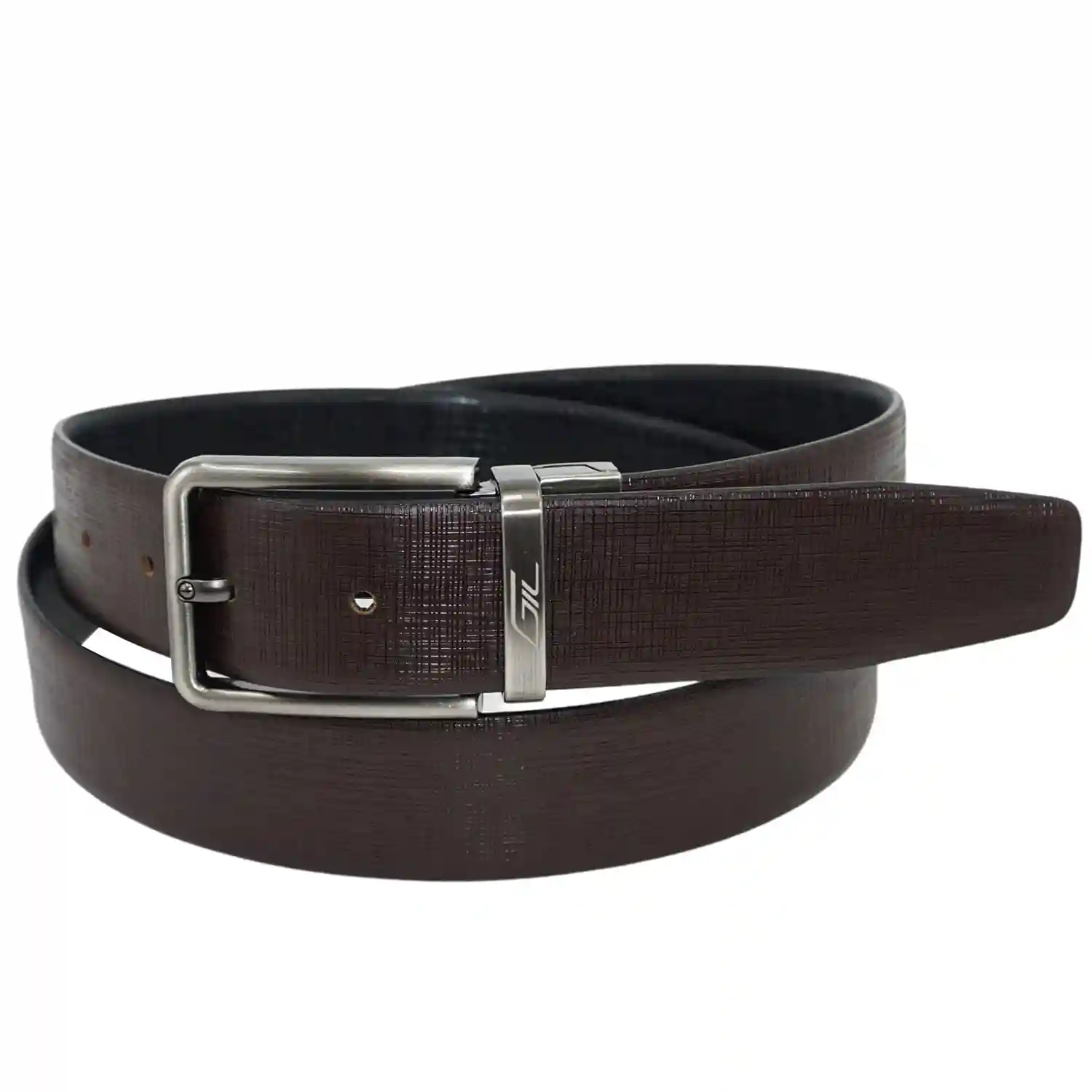 GIL Men's Reversible Leather Belt (Pack of 1)(Bali, Black & Brown)(32)