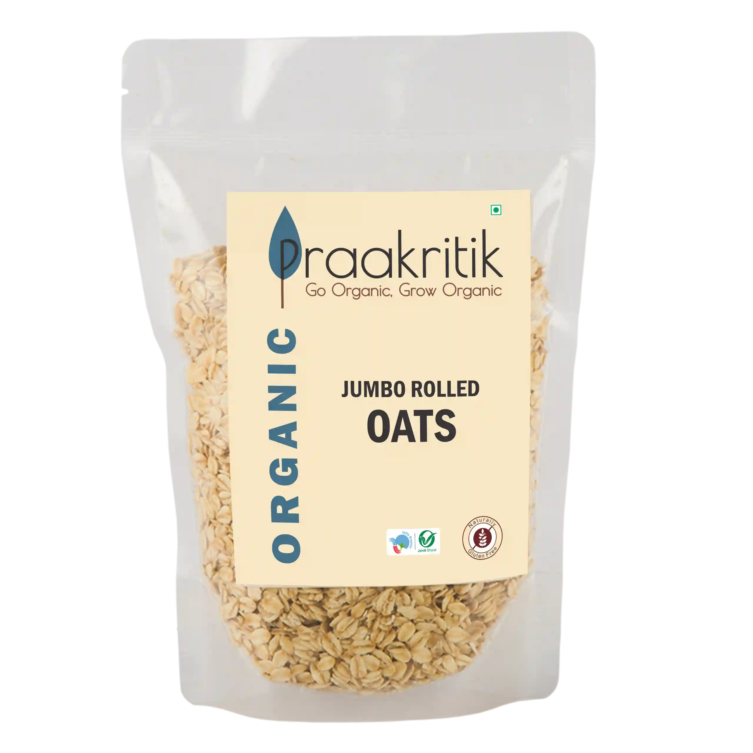 Praakritik Organic Jumbo Rolled Oats 500 G