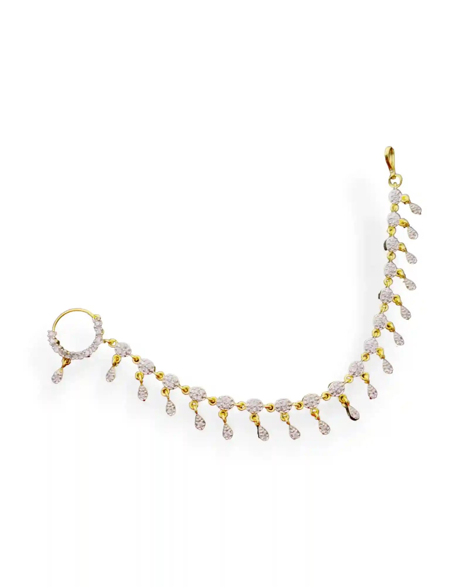 Ivory Elegance Nose Pin White