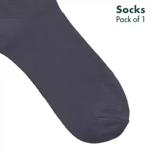 Hexafun Unisex Crew Length Socks - 100% Organic Pure Soft Cotton | Designer & Trendy Socks | Suitable for Daily Use | Airy Comfort | Free Size | Soft On Skin | Pack of 1 | Midnight Mischief