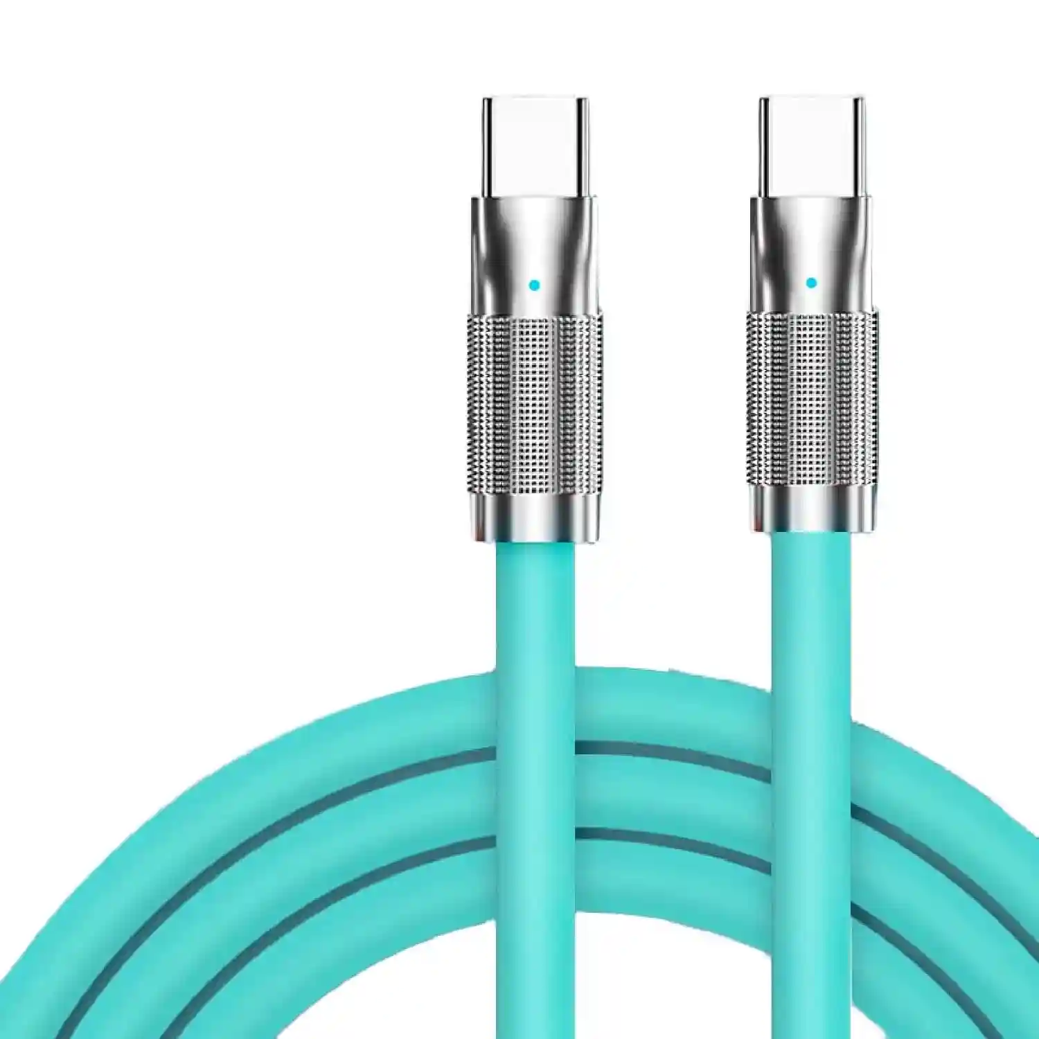 PeriPeri  Zinc Alloy Liquid Silicone Charging Cable For Smartphones, Tablets, Laptops & Other Type C Devices 1M