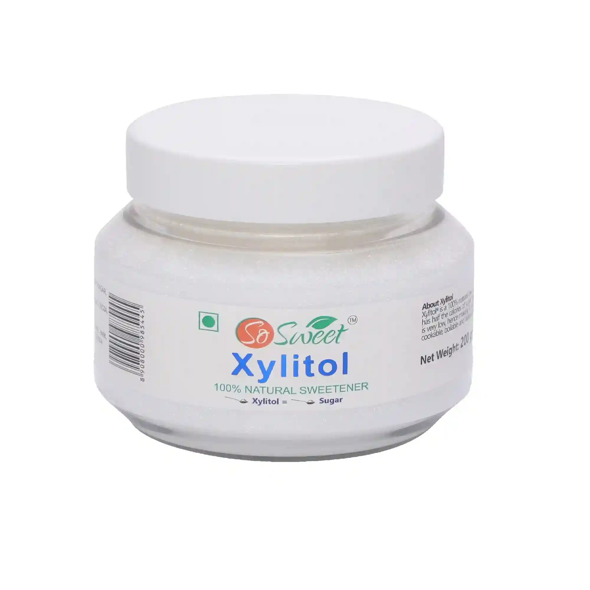 So Sweet Xylitol Sugar Free 100% Natural Sweetener for Diabetes 200gm