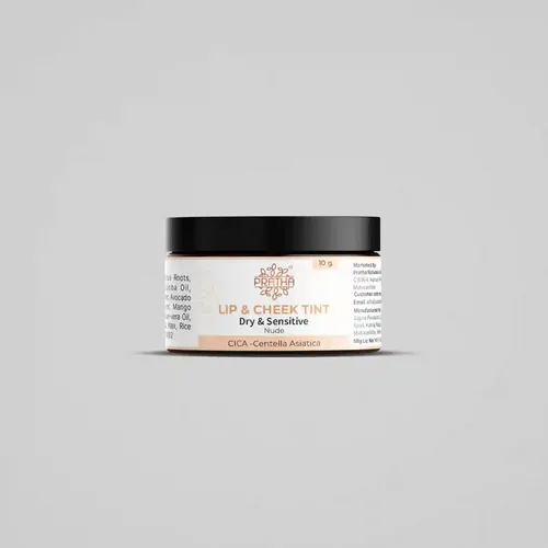 Pratha Lip & Cheek Tint- Dry & Sensitive | CICA -Centella Asiatica | Nude