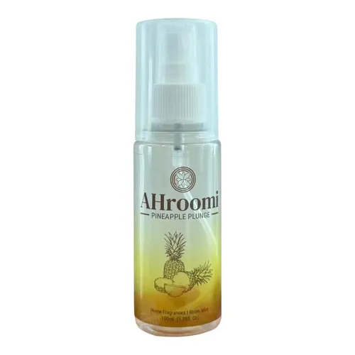Ahroomi Pineapple Plunge I Essential Oil Based Non-Aerosol Room Air Freshener - 100ml | Cooling Summer Breeze | Lasting Fragrance for Home, Office Cabin's, Wardrobes,Drawers, Travel Bag & Bathroom