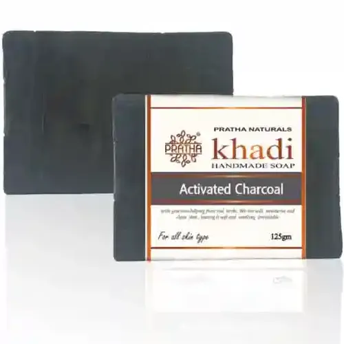 Pratha Glycerin Bathing Bar | Activated Charcoal (pack of 2)
