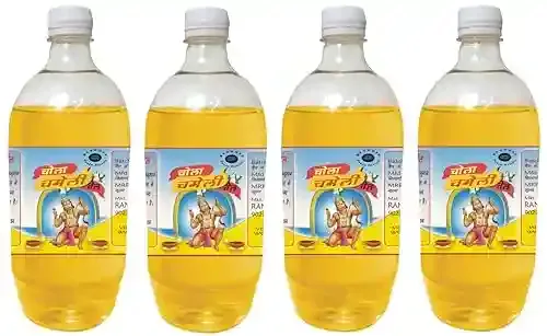 Chola Chameli Hanumanji Pooja Oil 480 ML Pack of 4 for Hawan, Poojan, Akhand Chalisa Pooja Lamp Diya Pooja Oil
