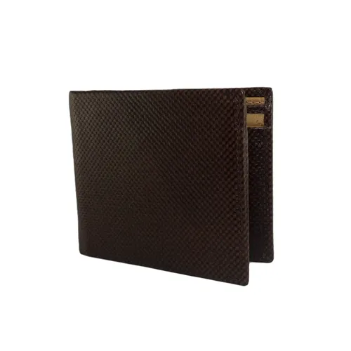GIL Genuine Leather Bifold Wallet for Men – Premium Full-Grain Leather with RFID Blocking, Stylish Brown Stitching, Slim and Durable Design, Ideal Card Holder for Everyday Use, Elegant and Secure Gift