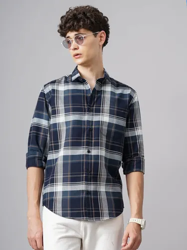 Blue Lensk Checks Shirt 2XL