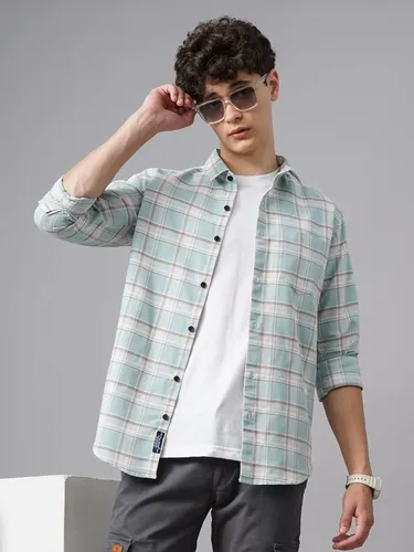 Green Hagen Checks Shirt 2XL