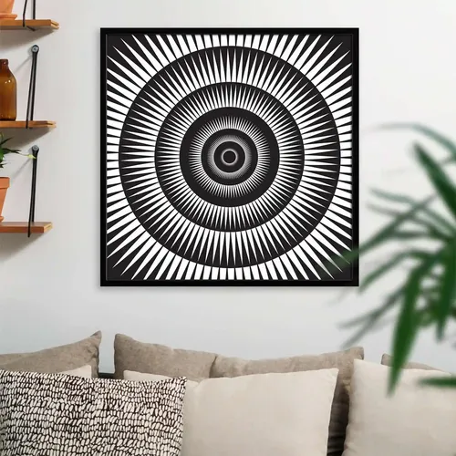 ArtzFolio Phantasm | Premium Canvas Painting for Bedroom & Living Room | Black Wood Frame | 24 x 24 inch (61 x 61 cms)