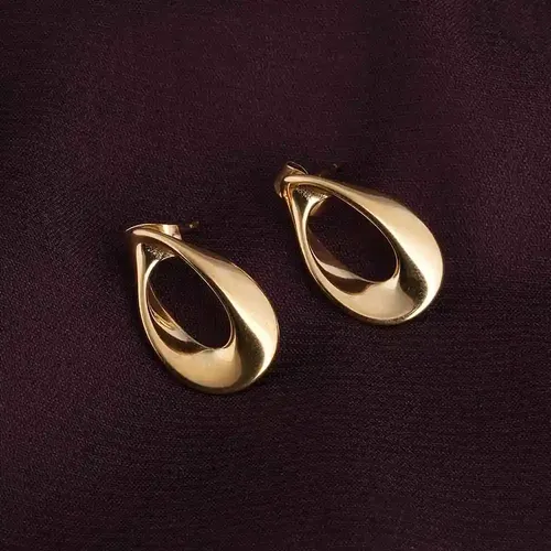 Palmonas 18K Gold Plated Hollow Drop Earrings For Womens Waterproof & Anti-Tarnish