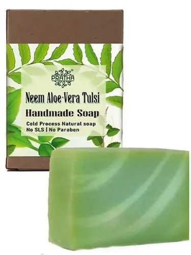 Pratha Neem, Aloe-Vera, Tulsi | Cold Process Handmade Soap